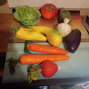 Handmade Colorful Paper Vegetable Set